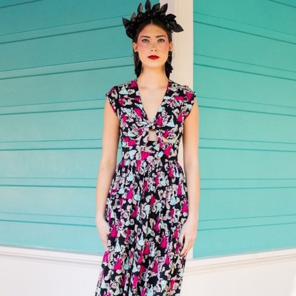 Trashy Diva Temptation Peek-A-Boo Maxi Dress- Size 16